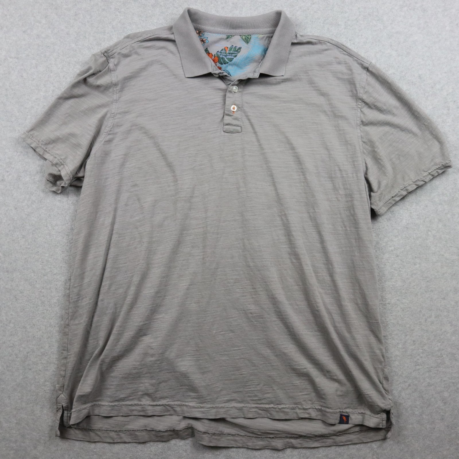 Margaritaville Polo Shirt Mens 2xl Xxl Golf Resort Casual Gray Short Sleeve